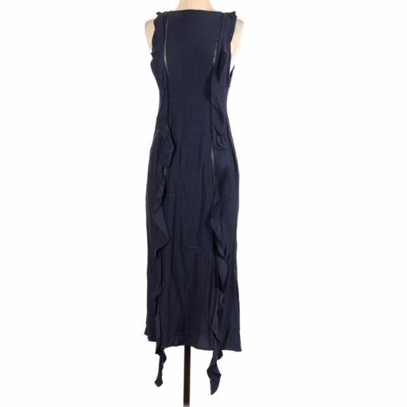 NWT Anthropologie Foxiedox Navy Dress - Picture 1 of 9